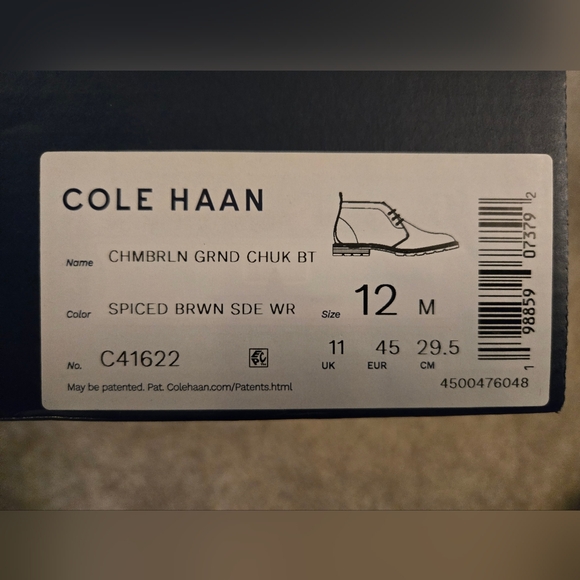 Cole Haan Men's Tan Chukka Boots - Picture 3 of 4